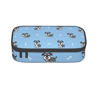 CMJSGG Simpatico cane di modello animale Schnauzer, Astuccio per matite, Astuccio per matite Astuccio per penne a matita di grande capacità Borsa per cosmetici