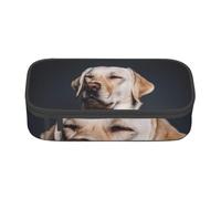 CMJSGG Simpatico cane Labrador, Astuccio per matite, Astuccio per matite Astuccio per penne a matita di grande capacità Borsa per cosmetici