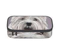 CMJSGG Simpatico cane West Highland Terrier stampato, Astuccio per matite, Astuccio per matite Astuccio per penne a matita di grande capacità Borsa per cosmetici