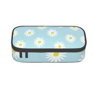 CMJSGG Simpatico fiore margherita floreale blu, Astuccio per matite, Astuccio per matite Astuccio per penne a matita di grande capacità Borsa per cosmetici