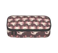 CMJSGG Simpatico potere di Axolotl, Astuccio per matite, Astuccio per matite Astuccio per penne a matita di grande capacità Borsa per cosmetici