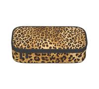 CMJSGG Stampa animalier leopardata, Astuccio per matite, Astuccio per matite Astuccio per penne a matita di grande capacità Borsa per cosmetici