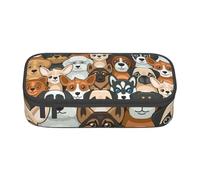 CMJSGG Stampa cane stile cartone animato, Astuccio per matite, Astuccio per matite Astuccio per penne a matita di grande capacità Borsa per cosmetici