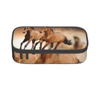 CMJSGG Stampa del cavallo in corsa, Astuccio per matite, Astuccio per matite Astuccio per penne a matita di grande capacità Borsa per cosmetici