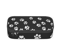 CMJSGG Stampa della zampa del cane, Astuccio per matite, Astuccio per matite Astuccio per penne a matita di grande capacità Borsa per cosmetici