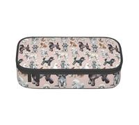 CMJSGG Stampa di cani barboncini, Astuccio per matite, Astuccio per matite Astuccio per penne a matita di grande capacità Borsa per cosmetici