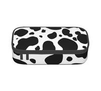 CMJSGG Stampa di mucca da latte in pelle bovina, Astuccio per matite, Astuccio per matite Astuccio per penne a matita di grande capacità Borsa per cosmetici