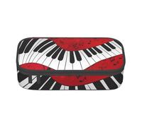 CMJSGG Stampa di pianoforte con note musicali, Astuccio per matite, Astuccio per matite Astuccio per penne a matita di grande capacità Borsa per cosmetici