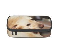 CMJSGG Stampa gialla di Labrador Retriever, Astuccio per matite, Astuccio per matite Astuccio per penne a matita di grande capacità Borsa per cosmetici