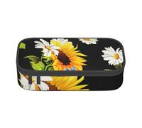 CMJSGG Stampa Girasoli Camomilla, Astuccio per matite, Astuccio per matite Astuccio per penne a matita di grande capacità Borsa per cosmetici