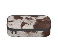 CMJSGG Stampa in pelle di mucca, Astuccio per matite, Astuccio per matite Astuccio per penne a matita di grande capacità Borsa per cosmetici