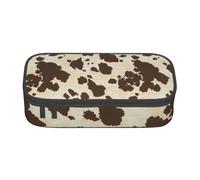 CMJSGG Stampa in pelle di vacchetta, Astuccio per matite, Astuccio per matite Astuccio per penne a matita di grande capacità Borsa per cosmetici