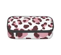 CMJSGG Stampa leopardata Animali rosa senza cuciture africani, Astuccio per matite, Astuccio per matite Astuccio per penne a matita di grande capacità Borsa per cosmetici