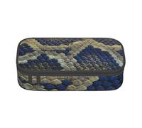 CMJSGG Stampa pelle di serpente, Astuccio per matite, Astuccio per matite Astuccio per penne a matita di grande capacità Borsa per cosmetici