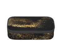 CMJSGG Stampa sabbia nera oro, Astuccio per matite, Astuccio per matite Astuccio per penne a matita di grande capacità Borsa per cosmetici