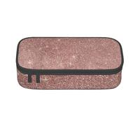 CMJSGG Stampata Girly Glam Pink in lamina d'oro rosa e glitter, Astuccio per matite, Astuccio per matite Astuccio per penne a matita di grande capacità Borsa per cosmetici