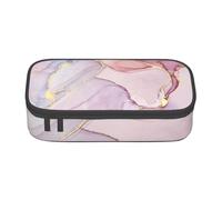 CMJSGG Stampato in marmo viola e oro, Astuccio per matite, Astuccio per matite Astuccio per penne a matita di grande capacità Borsa per cosmetici