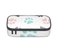CMJSGG Stampe della zampa del cane, Astuccio per matite, Astuccio per matite Astuccio per penne a matita di grande capacità Borsa per cosmetici