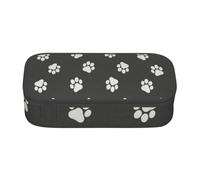 CMJSGG Stampe della zampa del cane Stampe della zampa del gatto Animale domestico, Astuccio per matite, Astuccio per matite Astuccio per penne a matita di grande capacità Borsa per cosmetici