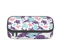 CMJSGG Stella marina retrotartaruga, Astuccio per matite, Astuccio per matite Astuccio per penne a matita di grande capacità Borsa per cosmetici