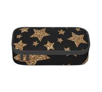 CMJSGG Stelle luminose in oro e bronzo, Astuccio per matite, Astuccio per matite Astuccio per penne a matita di grande capacità Borsa per cosmetici