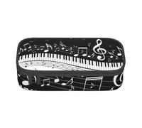 CMJSGG Tasti del pianoforte con note musicali, Astuccio per matite, Astuccio per matite Astuccio per penne a matita di grande capacità Borsa per cosmetici