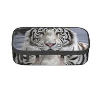 CMJSGG Tigre bianca invernale, Astuccio per matite, Astuccio per matite Astuccio per penne a matita di grande capacità Borsa per cosmetici