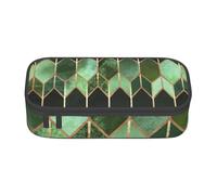 CMJSGG Vetrata Verde Foresta, Astuccio per matite, Astuccio per matite Astuccio per penne a matita di grande capacità Borsa per cosmetici