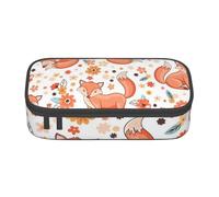 CMJSGG Volpi rosse simpatico cartone animato, Astuccio per matite, Astuccio per matite Astuccio per penne a matita di grande capacità Borsa per cosmetici
