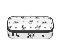 CMJSGG Zampa del bulldog francese, Astuccio per matite, Astuccio per matite Astuccio per penne a matita di grande capacità Borsa per cosmetici