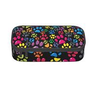 CMJSGG Zampa di cane colorata, Astuccio per matite, Astuccio per matite Astuccio per penne a matita di grande capacità Borsa per cosmetici