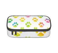 CMJSGG Zampa di cane dell'acquerello, Astuccio per matite, Astuccio per matite Astuccio per penne a matita di grande capacità Borsa per cosmetici