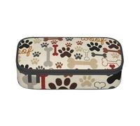 CMJSGG Zampe e ossa del cane, Astuccio per matite, Astuccio per matite Astuccio per penne a matita di grande capacità Borsa per cosmetici