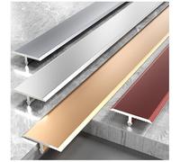 CMJYMX Pavimento Profilo di Transizione A T, Striscia di Transizione in Alluminio, Guida di Transizione da 90 Cm, Listelli di Collegamento A Pavimento, Comodo da Pulire(Red,1cm/0.39in)