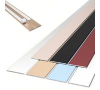 CMJYMX Profilo di Transizione in Alluminio - Striscia di Transizione Autoadesiva - Soglia di Dislivello Pavimento per Transizioni tra Piastrelle, Pavimenti, Moquette(Iron Gray,1cm)