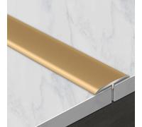 CMJYMX Soglia di Dislivello Pavimento con Profilo A T, Profilo di Raccordo, Listelli di Collegamento A Pavimento, Strisce di Copertura Adatta per Soglie, Rampe, Mattonelle(Gold,3.30cm/1.29in)