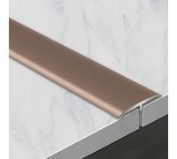 CMJYMX Soglia di Dislivello Pavimento con Profilo A T, Profilo di Raccordo, Listelli di Collegamento A Pavimento, Strisce di Copertura Adatta per Soglie, Rampe, Mattonelle(Rose Gold,3.30cm/1.29in)