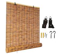 CMJYMX Tende in bambù per Esterni E Interni, Tessute Mano Tende A Rullo da Esterno Natural Decorations, Tenda da Sole in Bamboo, Parasole, Tende Romane Traspiranti(110x270CM/43x106IN(WxH))
