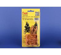 Cmk - Wehrmacht Soldati Con Militare Bicicletta Bazooka - 1:48 Kit Tedesco