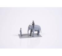 CMK 129-F72327 - 1:72 Mechanic Of India WWII + Elephant Con Mahout (2 Fico