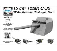 CMK 129-MV125 15 CM TBTSK C/36 ""WWII PISTOLA CACCIATORPEDINIERE TEDESCA"" 1/72