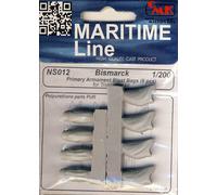 CMK Bismarck Armamento Primario Sacche Di Esplosione 8 1:200 Kit Trumpeter