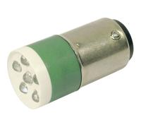 CML 18640351 Luce di segnalazione a LED Verde BA15d 24 V/DC, 24 V/AC 3150 mcd