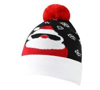 CMLDJBD Berretto Lavorato a Maglia Cappello Arricciata di Neve Natale per Uomini E Donne Protezione All'orecchio Caldo in Lana-f-Una Taglia