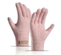 CMLDJBD Guanti Inverno Nuovi A Doppio Strato Femminile -Rosa