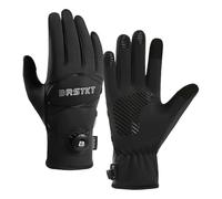 CMLDJBD Guanti Inverno Sportivi Touchscreen Foderati, Caldi, Non Slip per Uomini E Donne L'autunno l'inverno-Nero 1-l