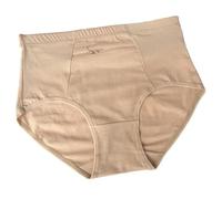 CMLDJBD Slip Donna Cotone 3 Pezzi di Mutandine Femminili con Cerniera, Biancheria Intima di Cotone di Grandi Dimensioni con Tasca Innovativa -e-m-3pc