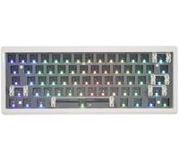 Cmokifuly GMK61 - Kit tastiera meccanica al 60% Tri-Mode orientata a sud RGB LED tastiera da gioco per interruttori a 3/5 pin, presa hotswap a 61 tasti, piastra montata su piastra per tastiera fai da