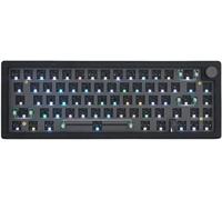 Cmokifuly GMK67 - Kit tastiera meccanica 65% trimodale a sud LED RGB per interruttori 3/5 pin, 66 tasti + 1 pulsante Hotswap Socket PCB guarnizione montata piastra di gioco (nero)