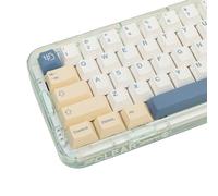 Cmokifuly Soymilk - Keycaps con profilo in ciliegio, copritasti personalizzati per tastiera meccanica, set di 136 tasti in PBT, copritasti a sublimazione del colore (latte di soia)
